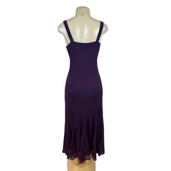 R&M Richard’s Women’s Purple  Sleeveless Formal Dress With Matching Jacket Sz 8 - Picture 8 of 13